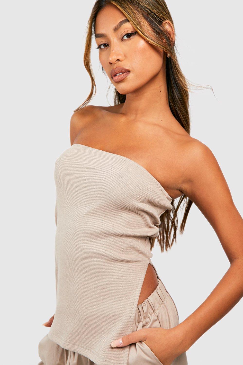 Stretch Longline Split Side Bandeau