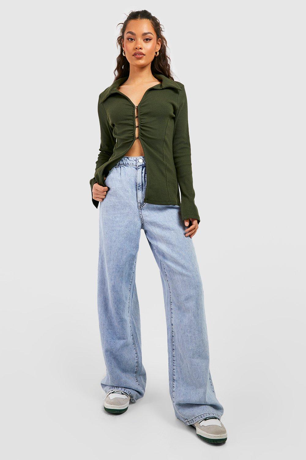 送料無料★boohoo/Zig Zag Open Weave シャツ＆ショーツ セット Printed Oversized Shirt & Headscarf | boohoo
