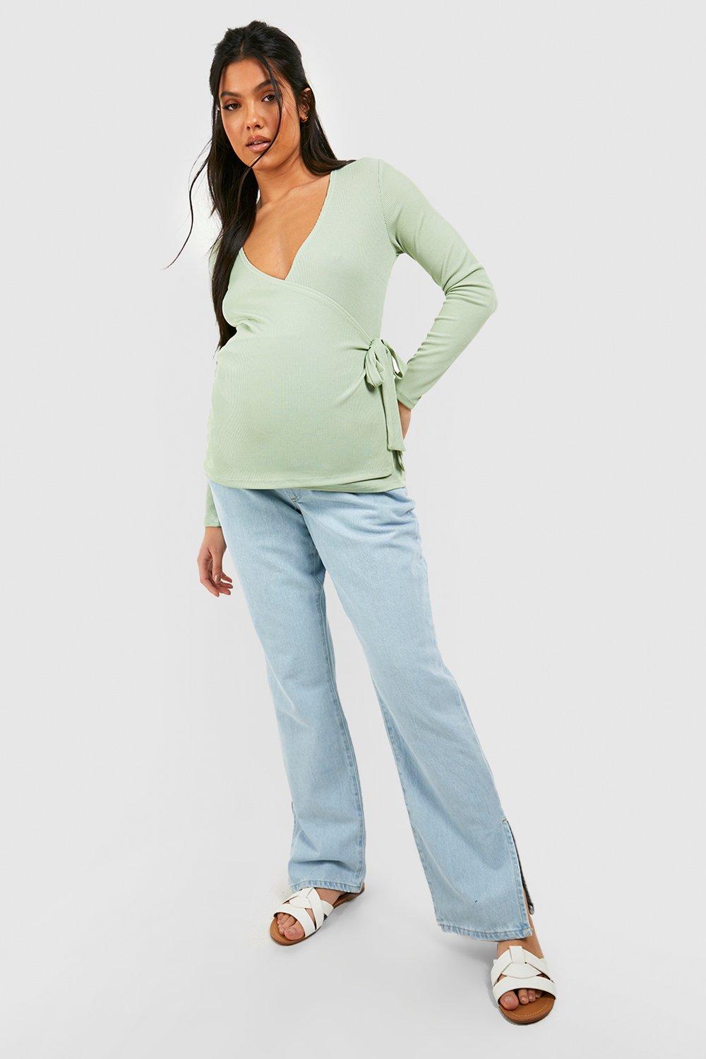 Maternity Rib Wrap Nursing Top