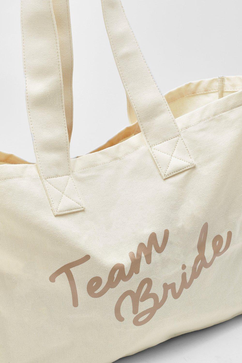 Team bride canvas sales bag