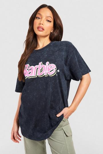 Tall Barbie License Washed Oversized T-shirt charcoal