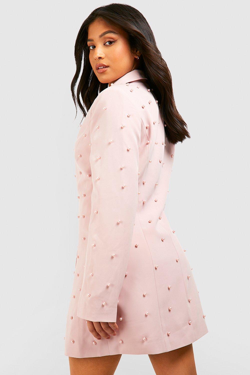 Boohoo pearl blazer clearance dress