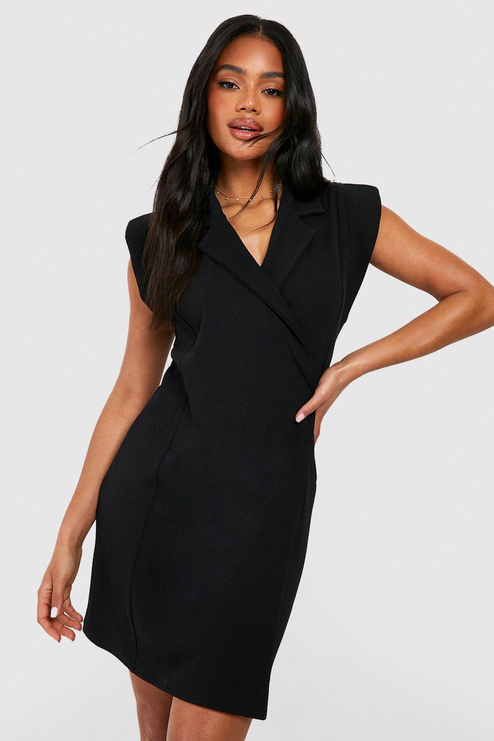 Black jersey dress store sleeveless