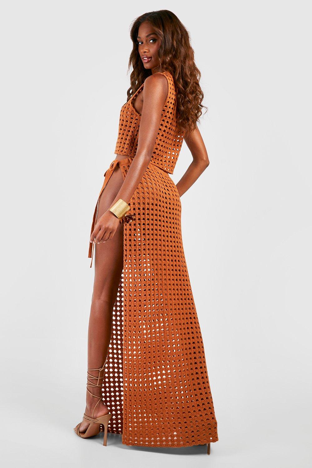 Boohoo terracotta sale dress