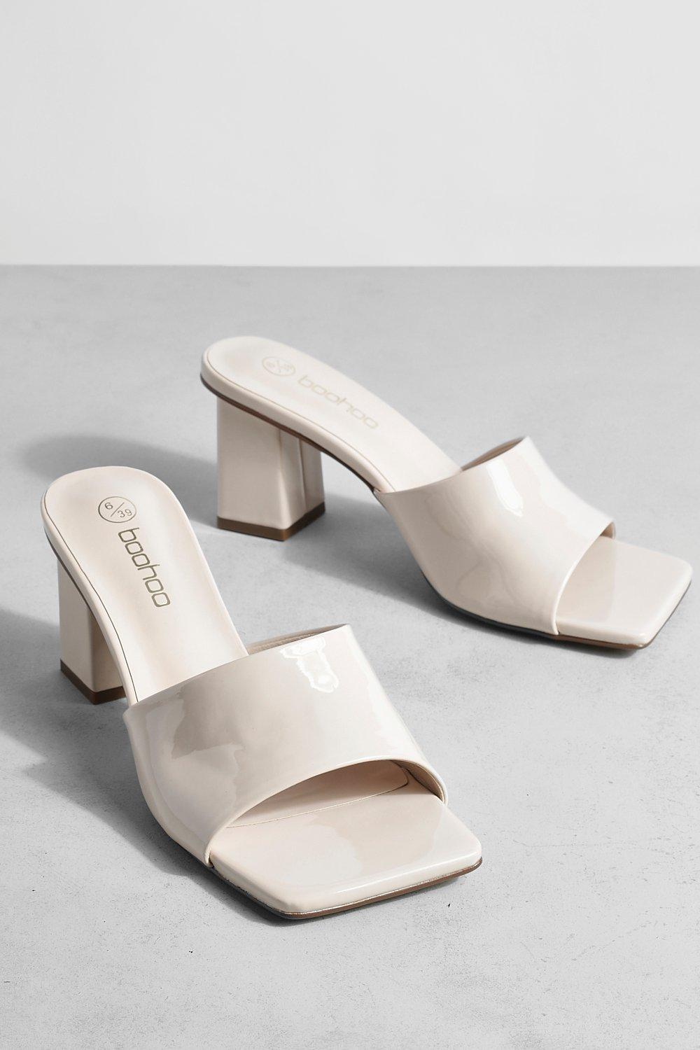 Nude color outlet mules