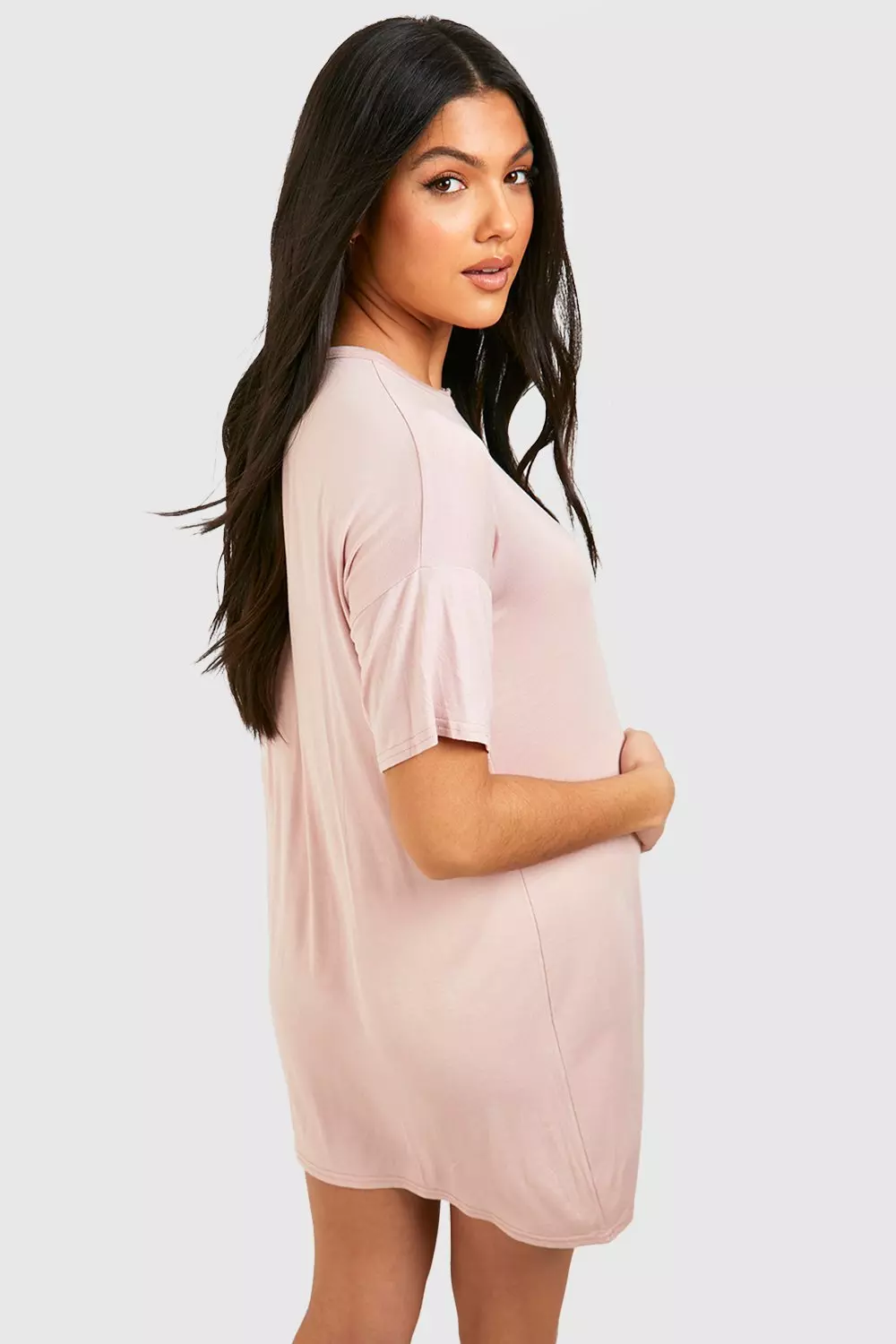 Rose Maternity Button Front Slouchy Nightie alternative image