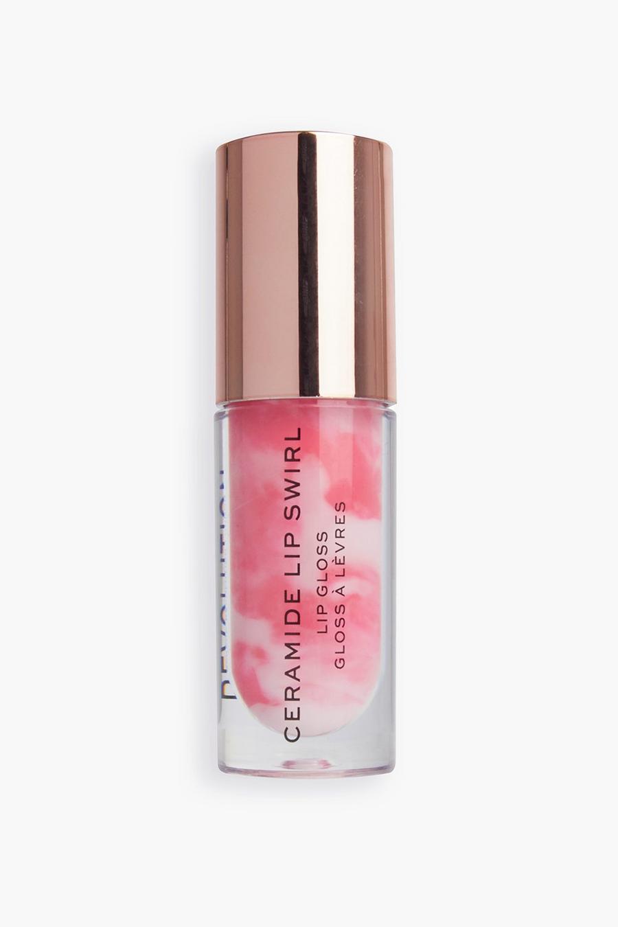 Soft pink rosa Revolution Lip Swirl Ceramide Gloss