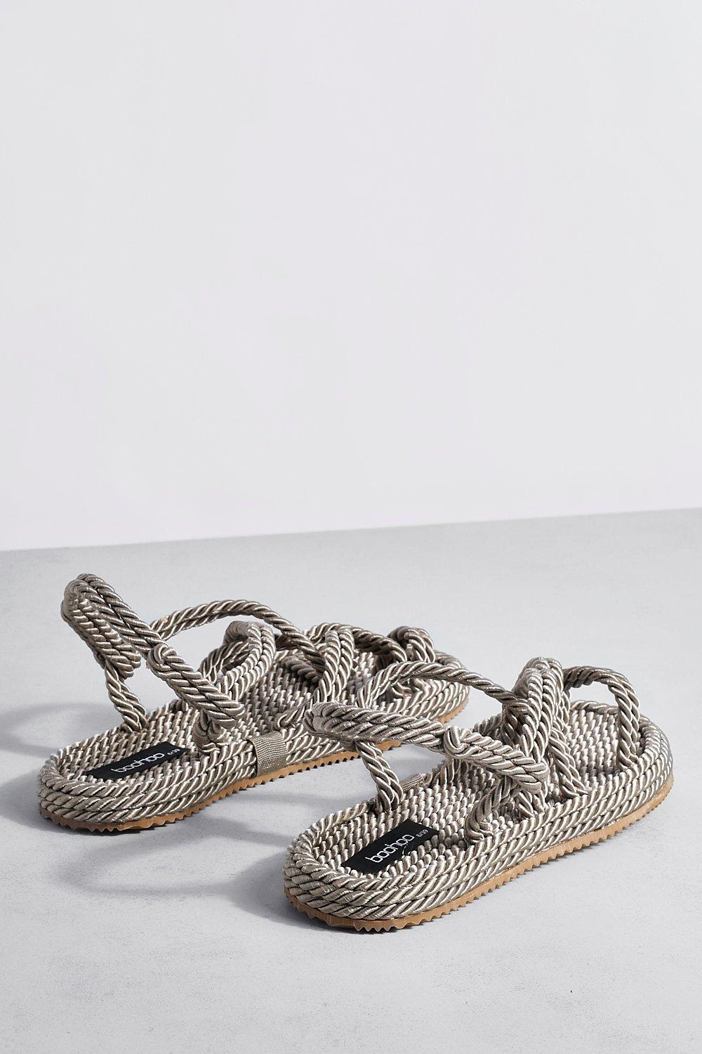 Rope on sale soled sandals