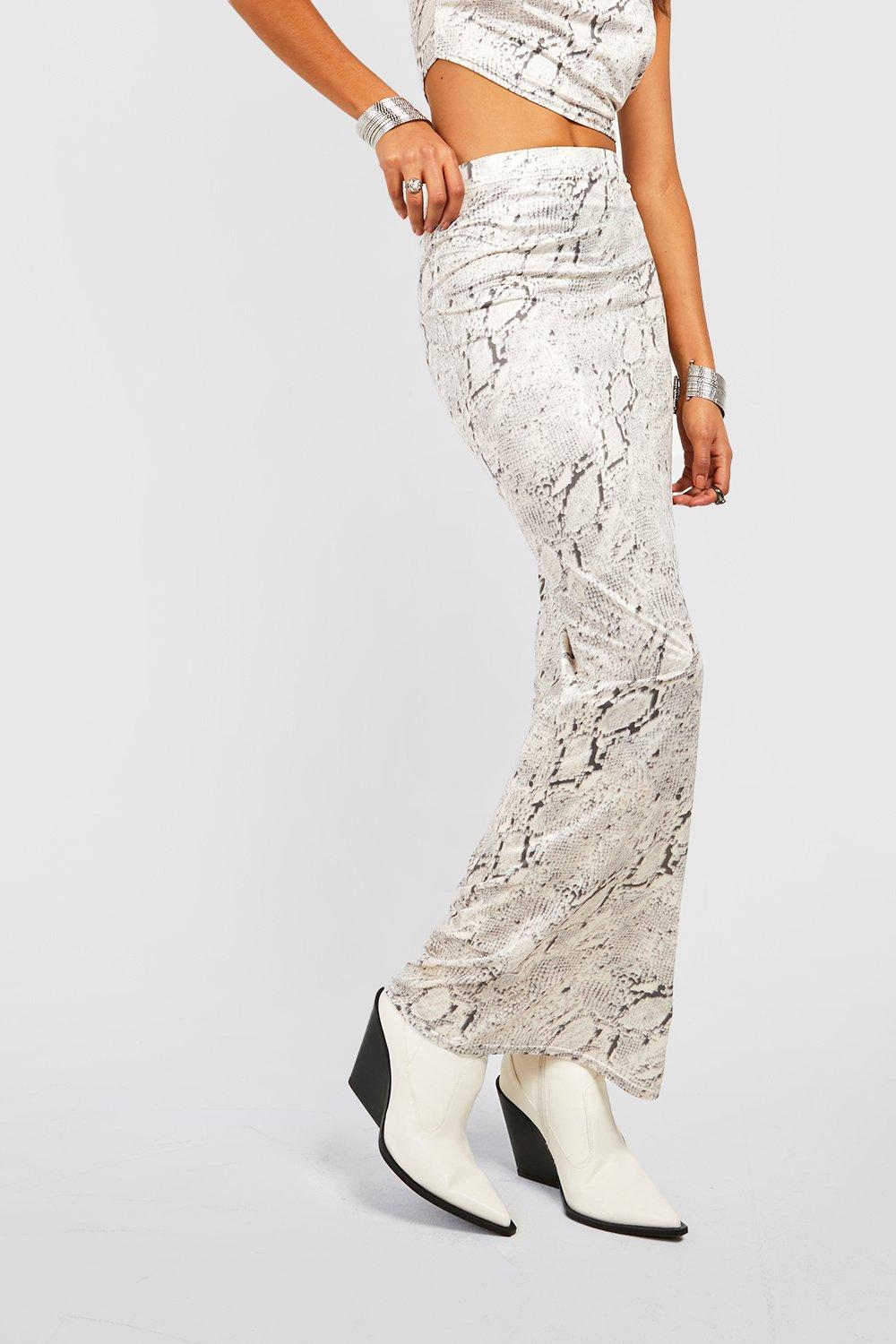 Snakeskin store maxi skirt