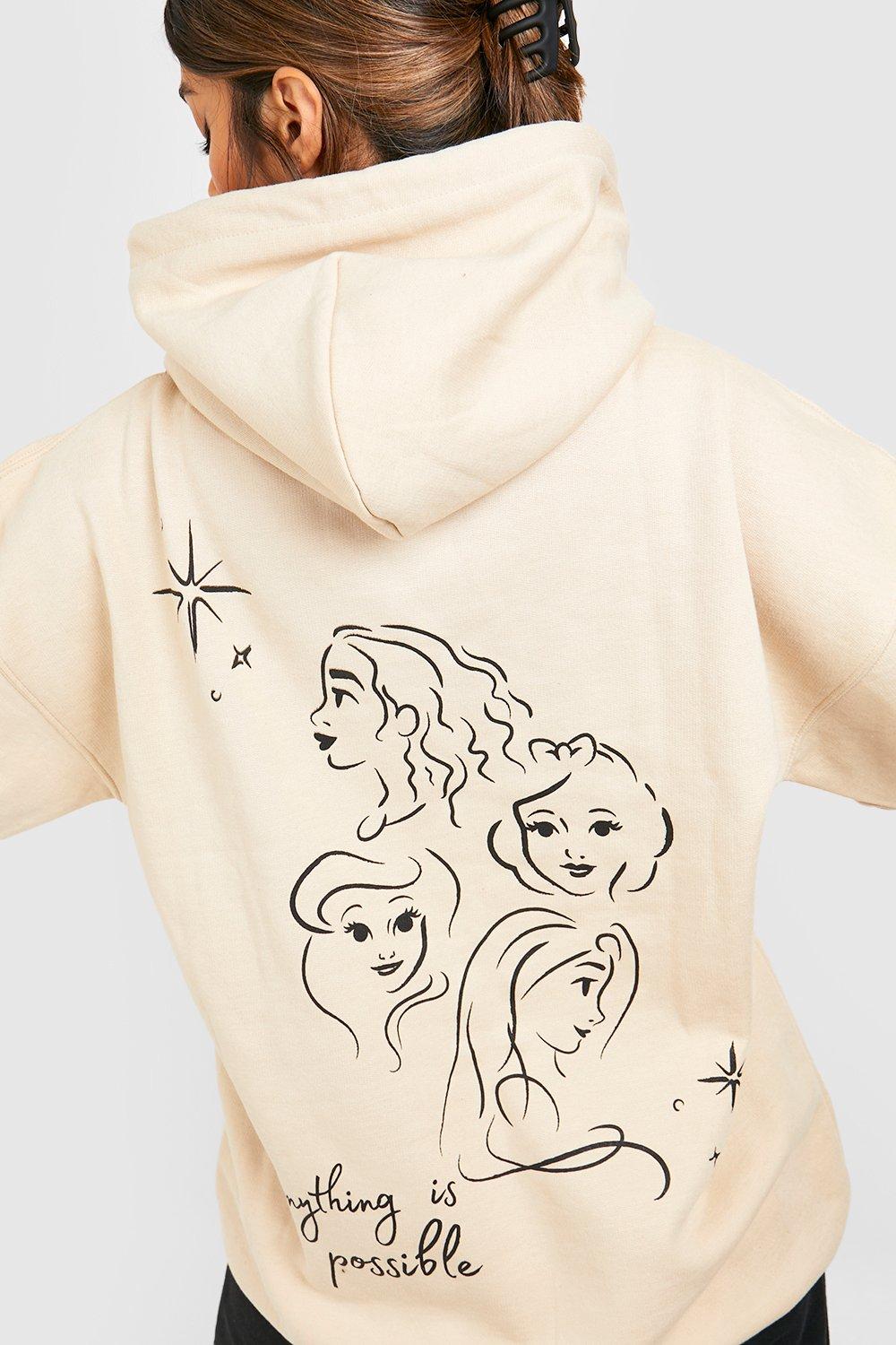 Disney princess hoodie outlet women's