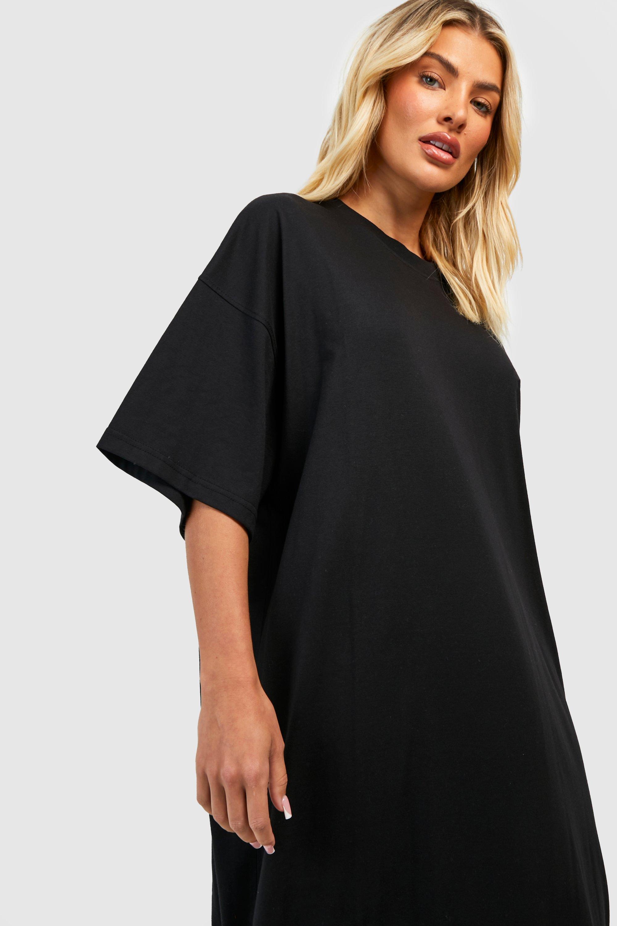 Plain oversized t shirt dress online