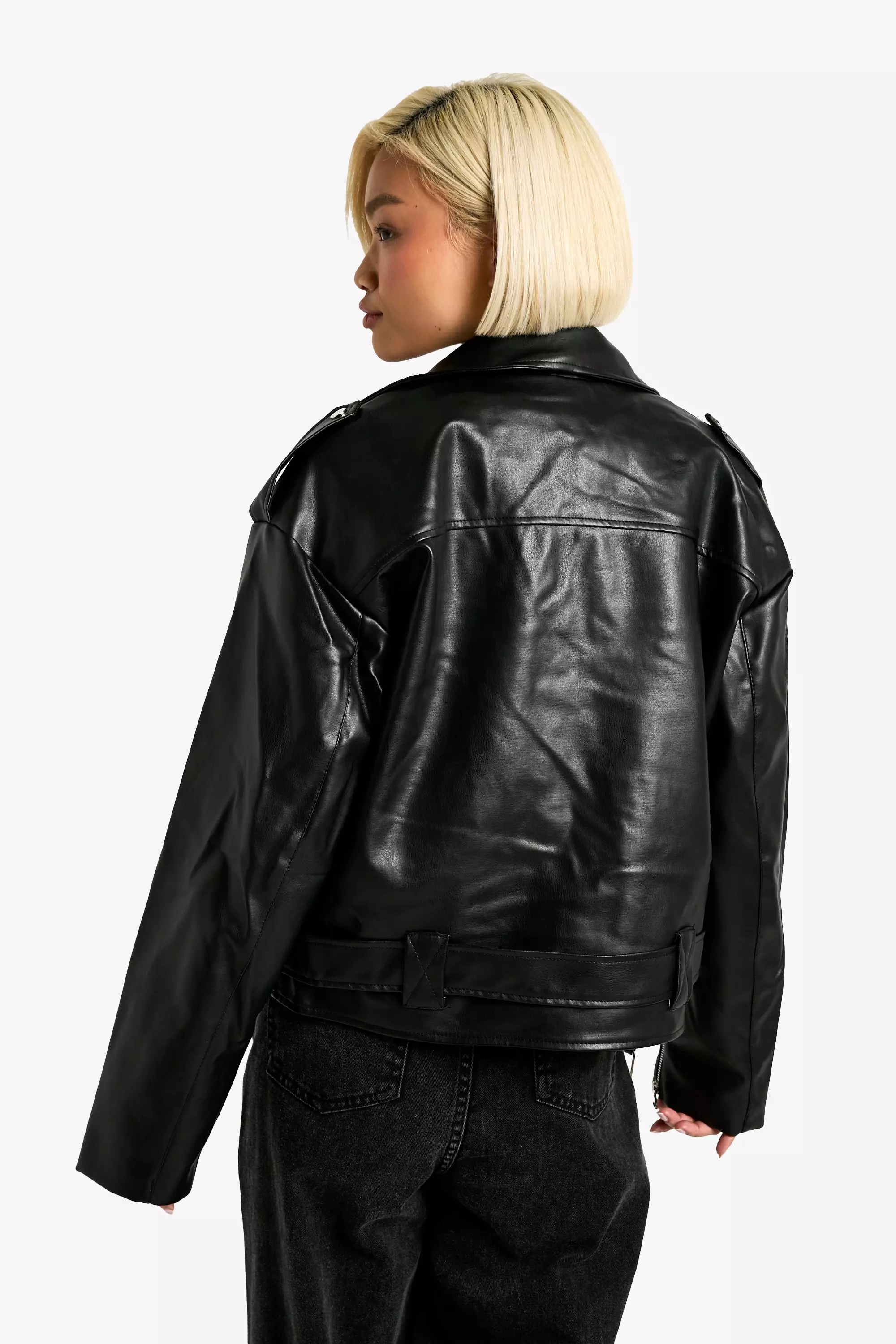 Fur lined biker store jacket