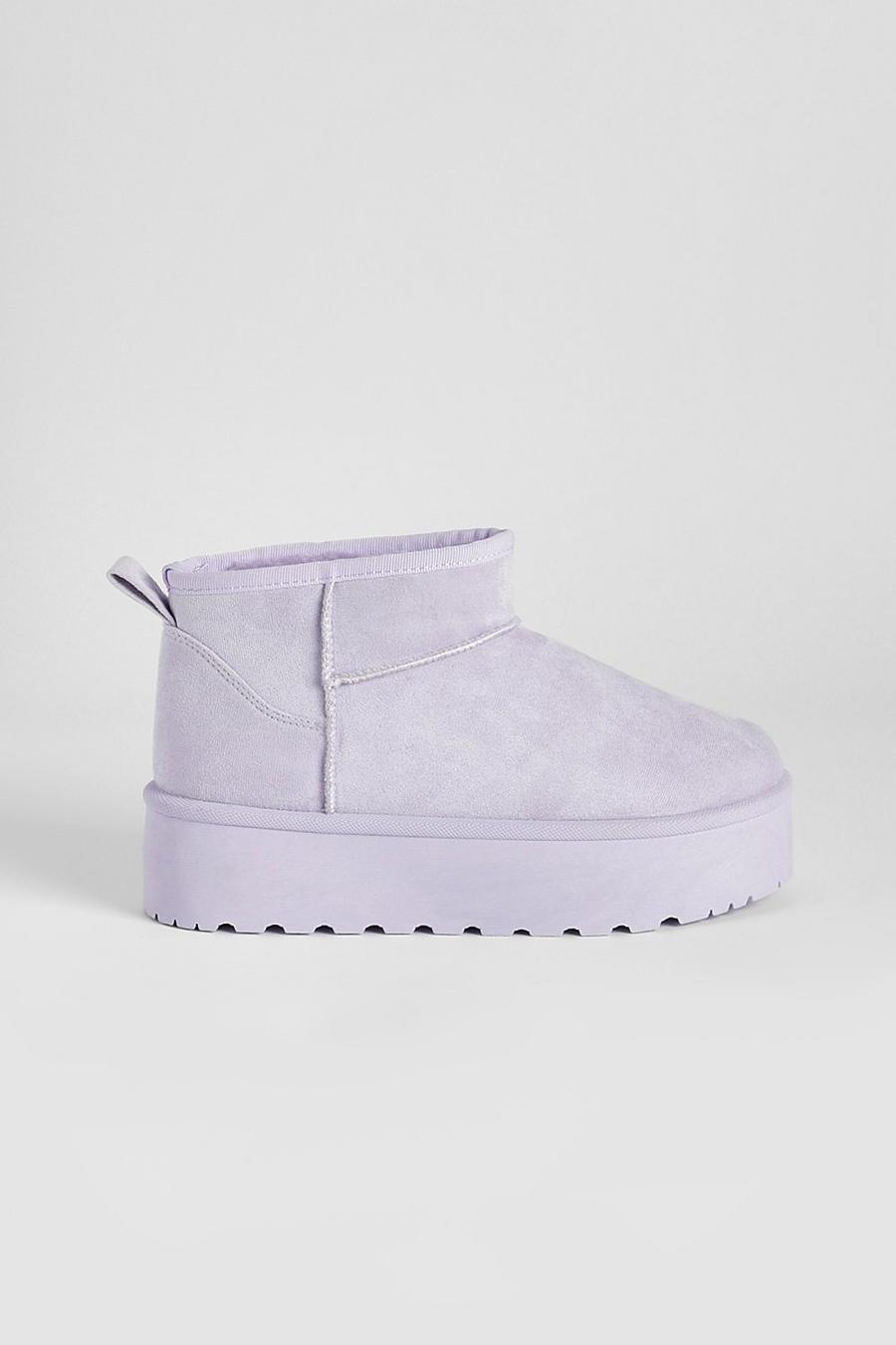 Lilac chunky-sole slip-on sneakers image number 1