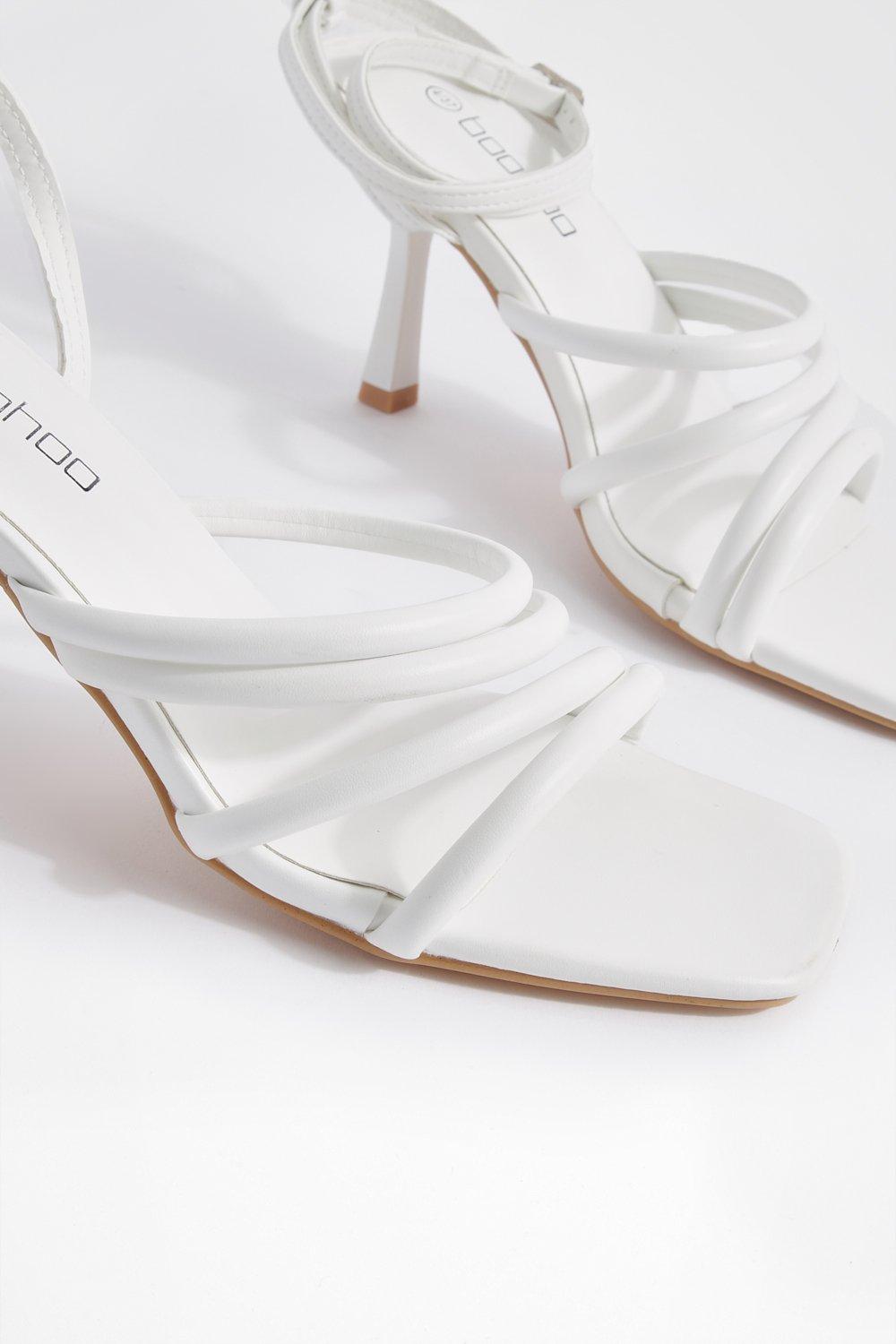 Strappy barely there outlet heels