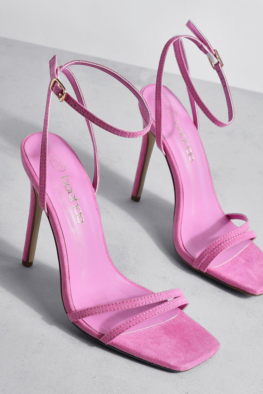 Boohoo hotsell pink heels