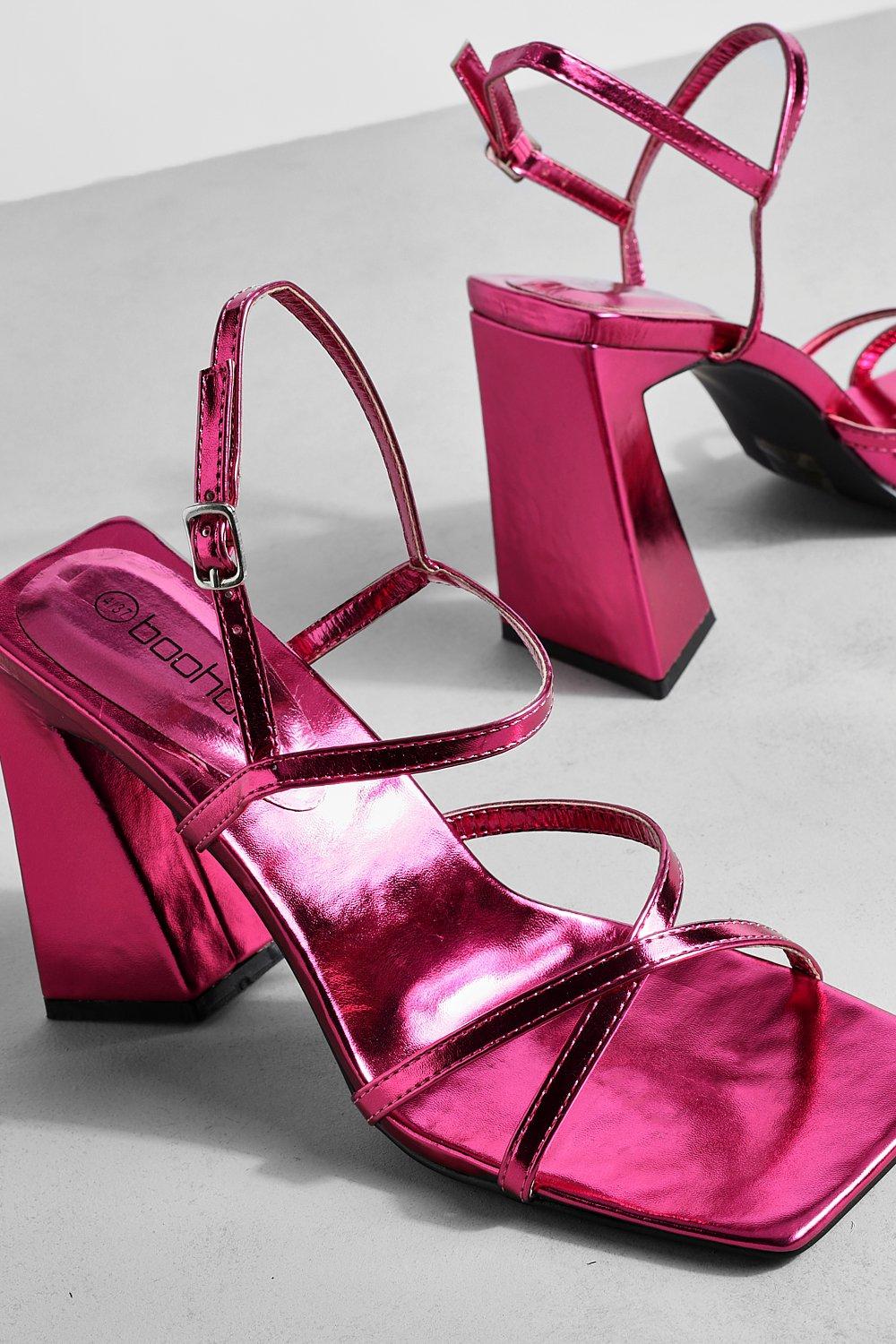 Pink on sale metallic heels