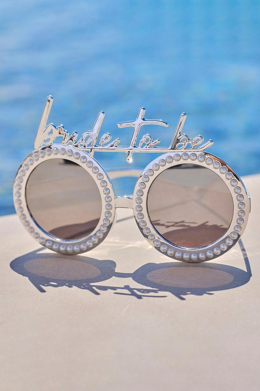 Gafas con perlas Bride To Be de Ginger Ray, White bianco image number 1