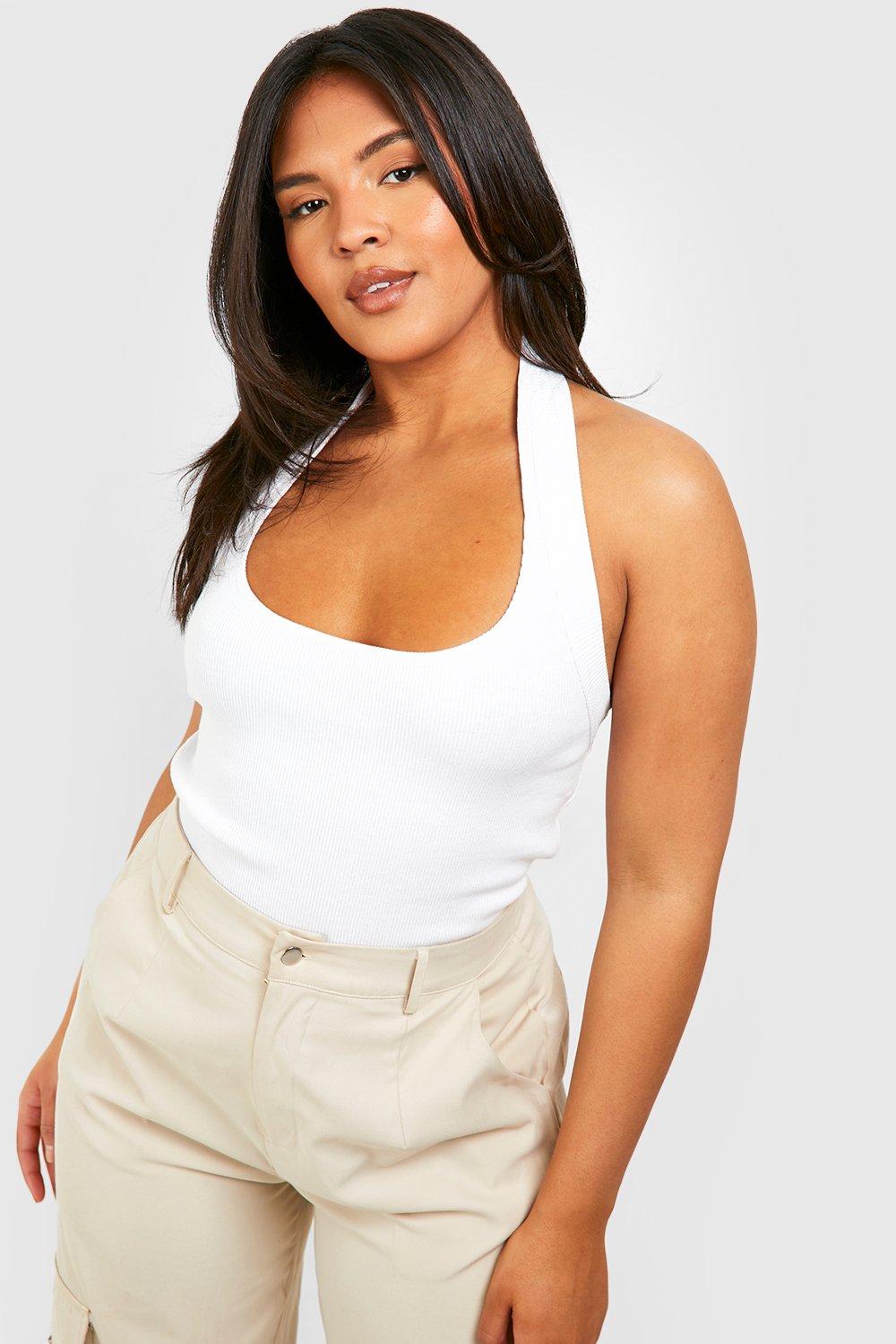 Wide Strap Top White