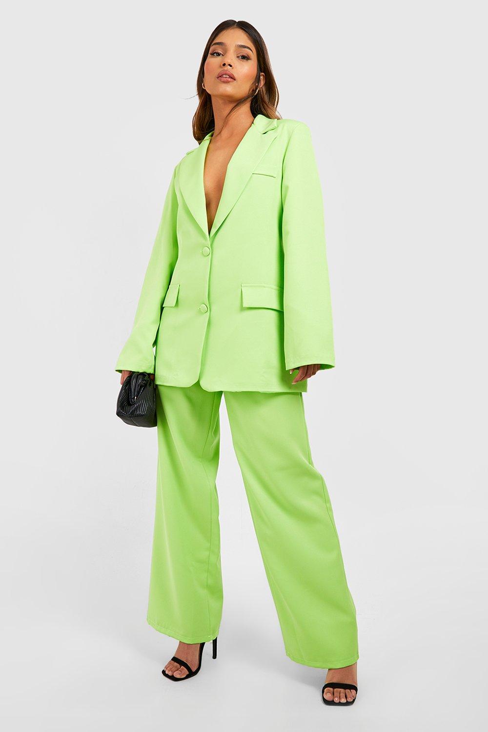 Low Rise Straight Leg Pant Green