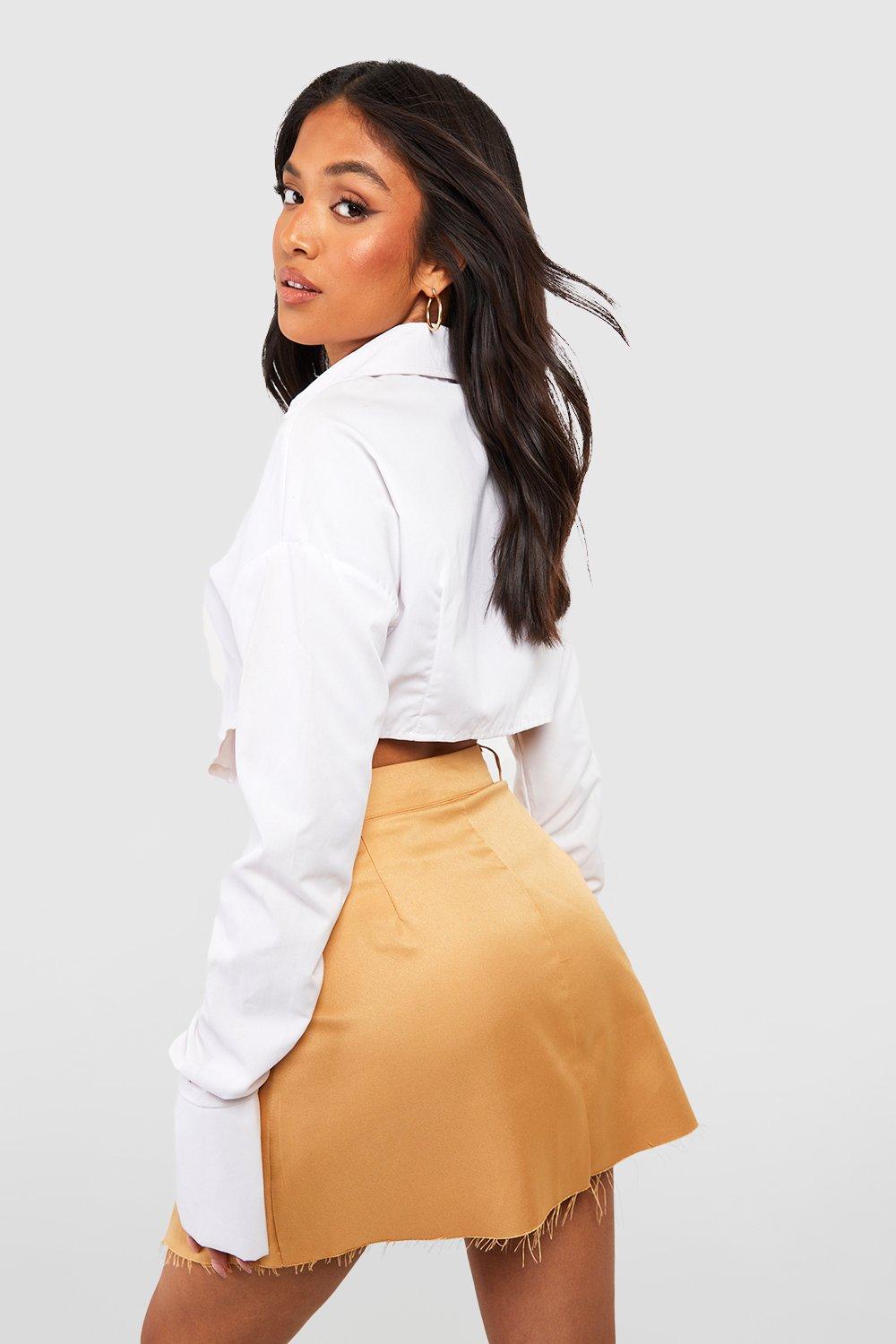 Pleated mini outlet skirt boohoo