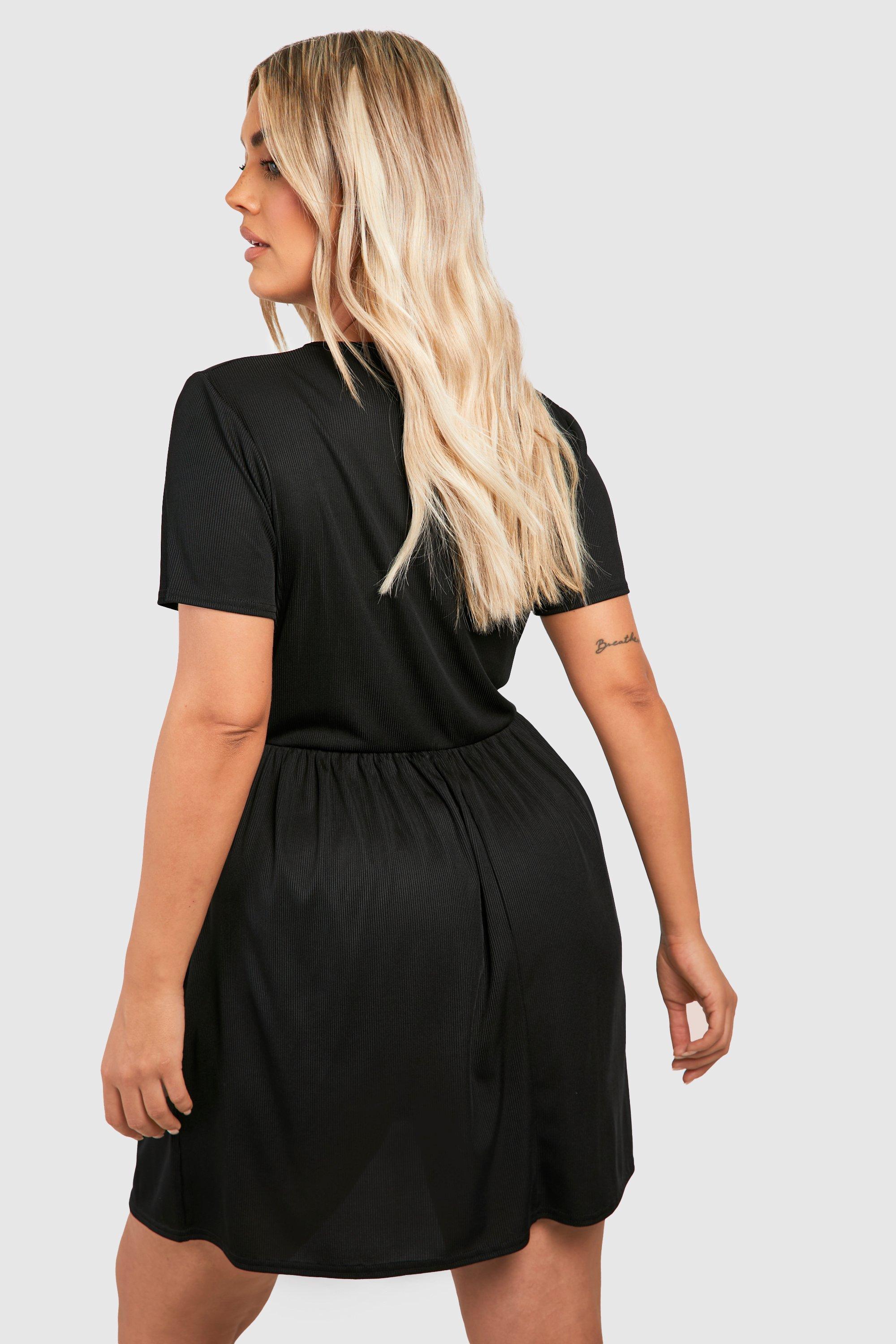 Black t 2024 shirt skater dress