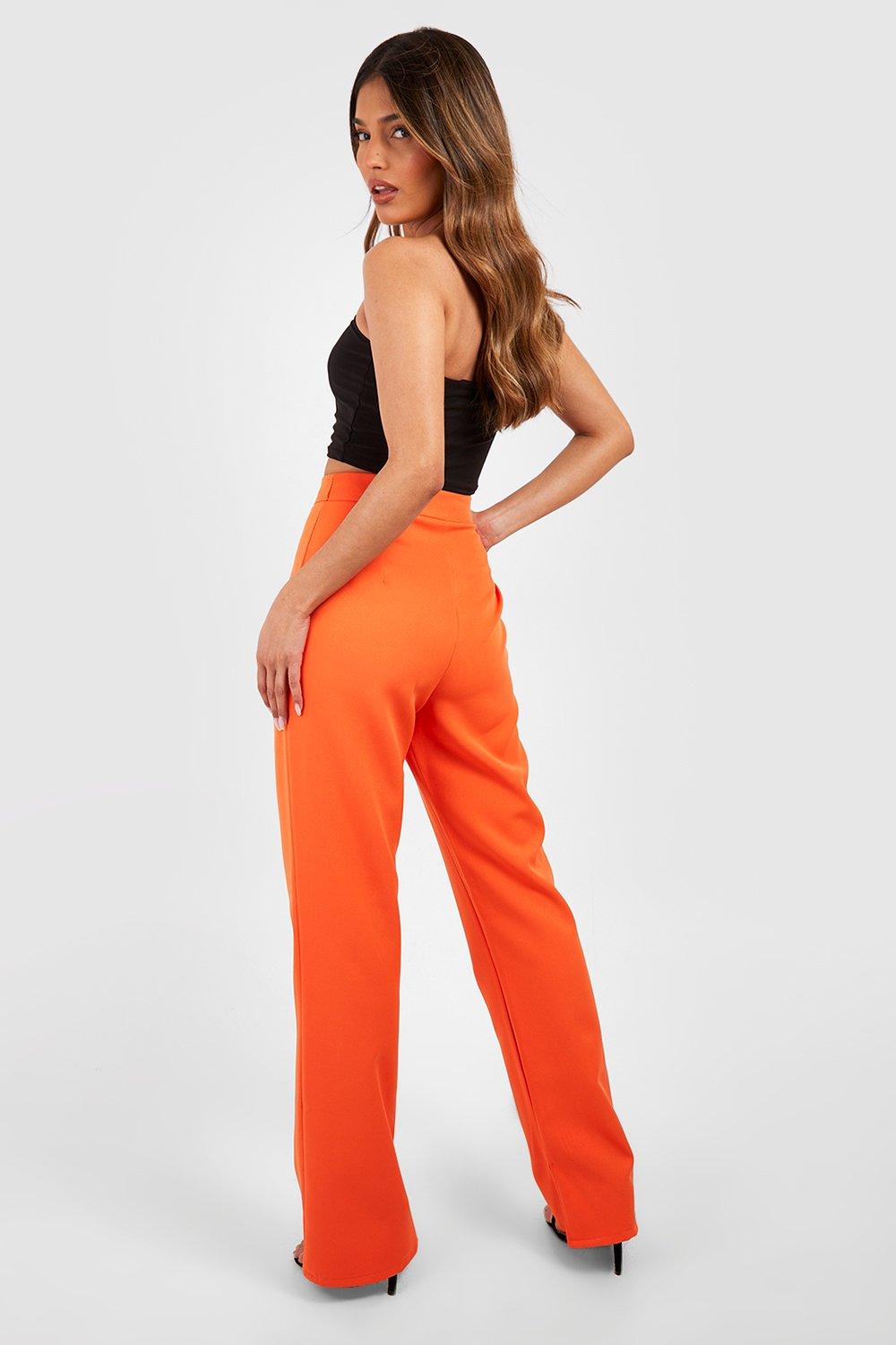 Straight Leg Split Side Dress Pants