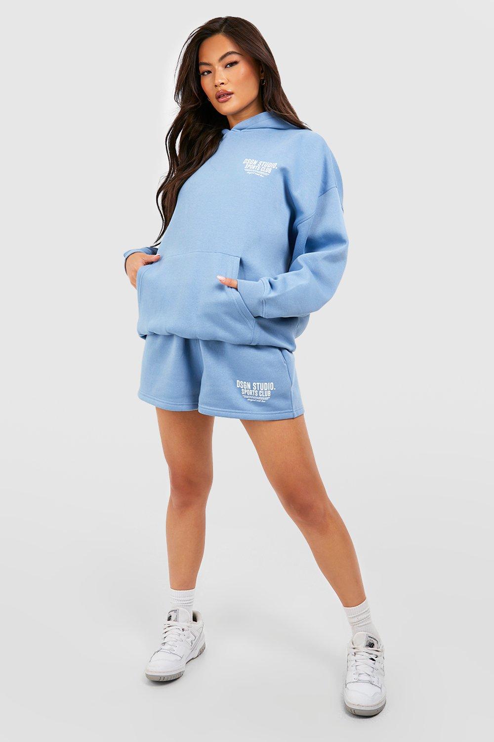 Sports Club Slogan Oversized Sweatshirt