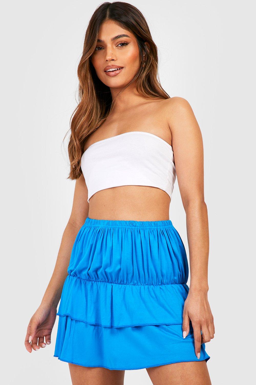 Jersey skirt boohoo hotsell