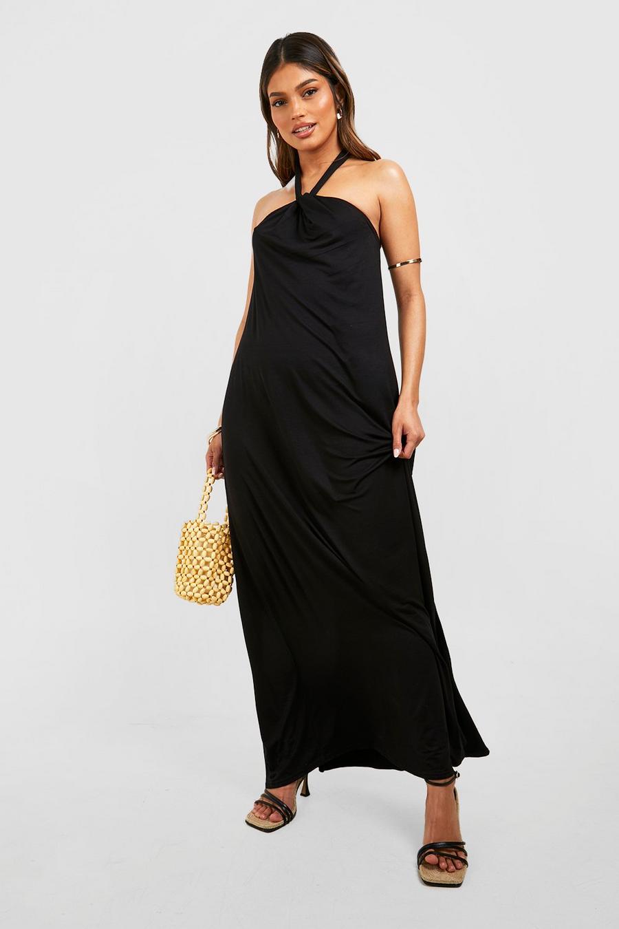 Women's Halterneck Twist Detail Maxi Dress | Boohoo UK