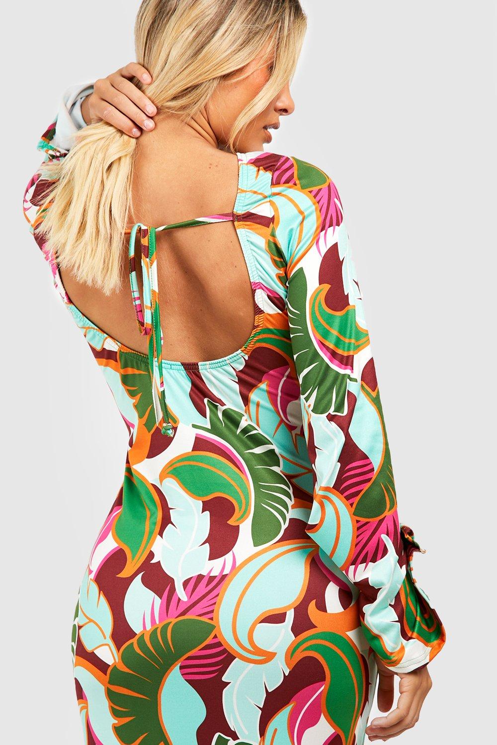 Tropical dresses with sleeves fashion