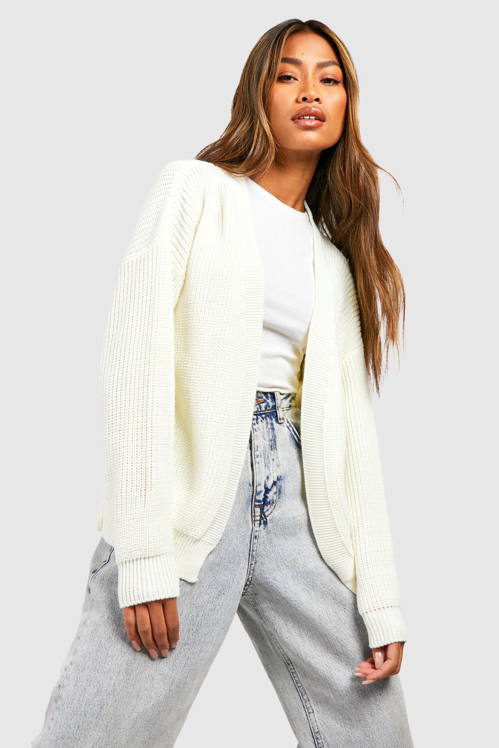 White cardigan shop