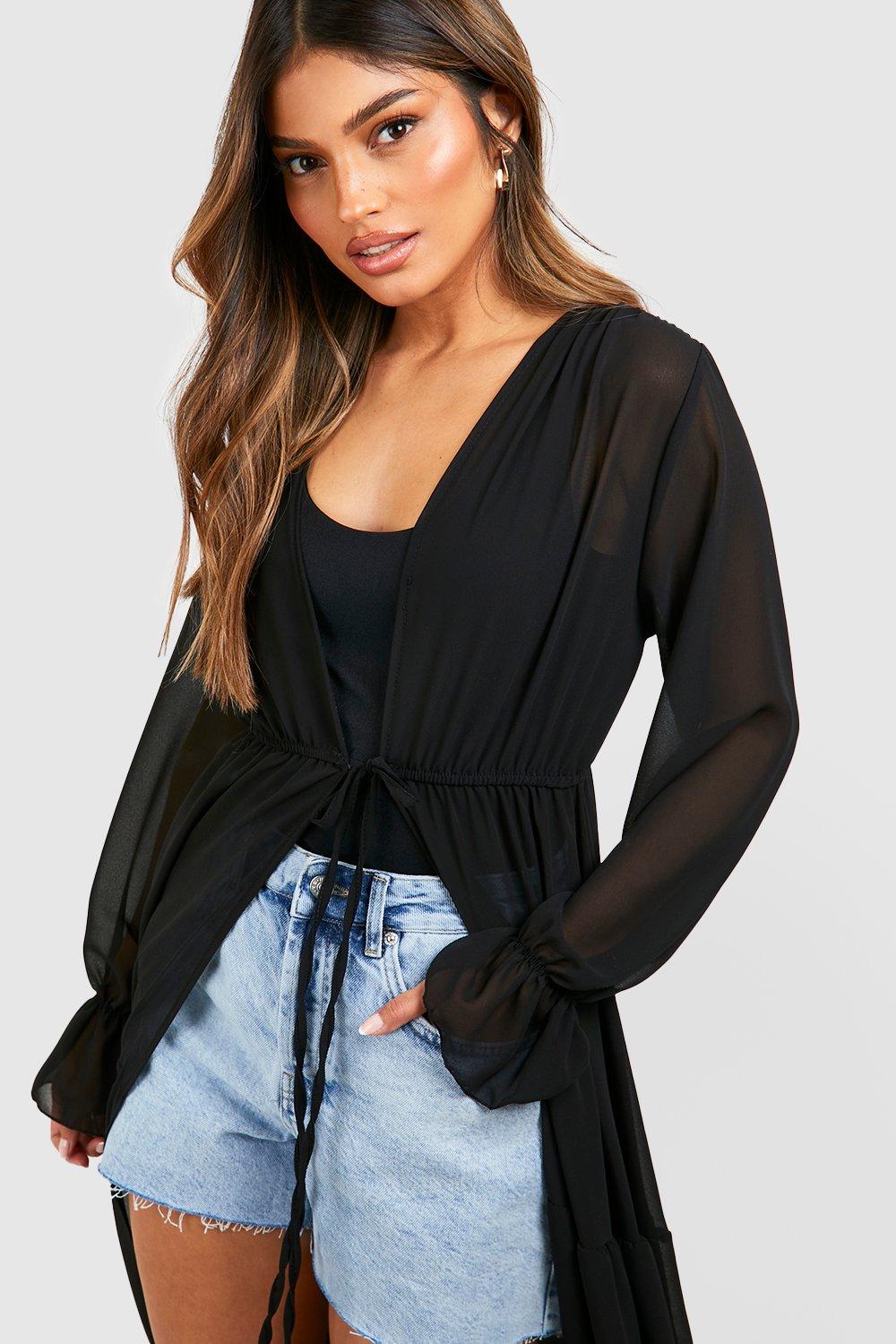 Kimono jacket outlet boohoo