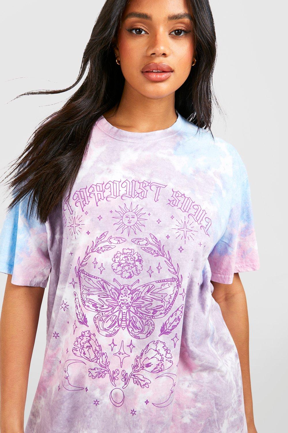 TIE DYE PRINT T-SHIRT - Lilac