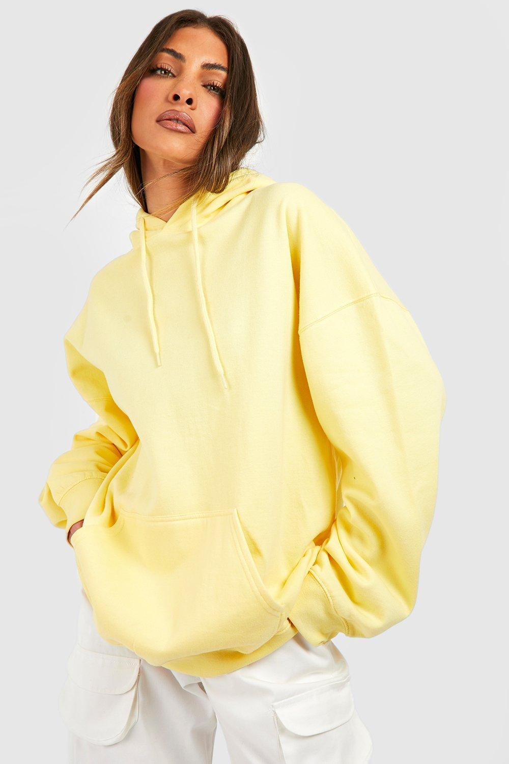 Oversized best sale hoodie yellow