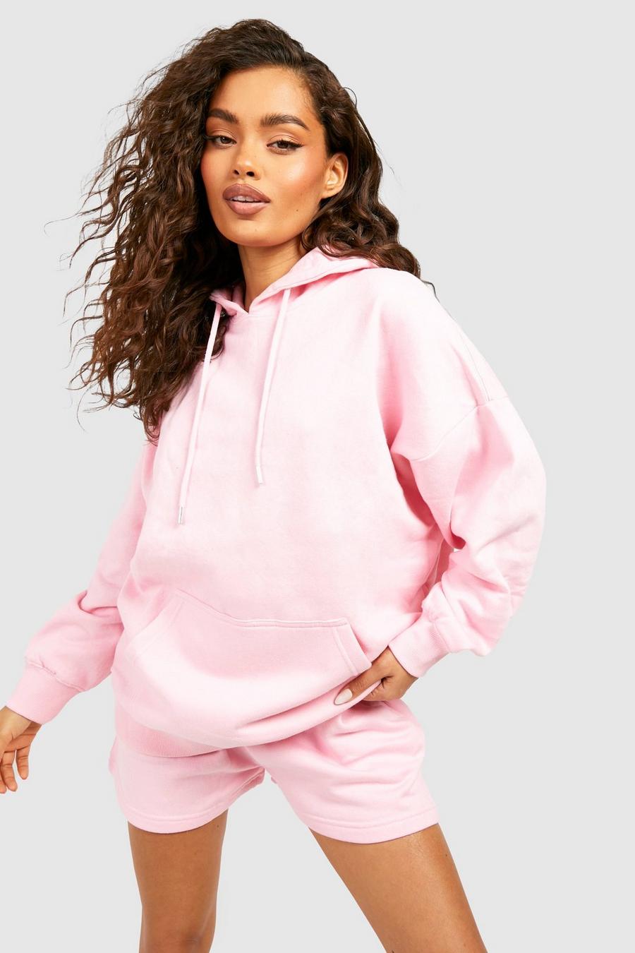 Recycelter Oversize Hoodie, Pink rosa