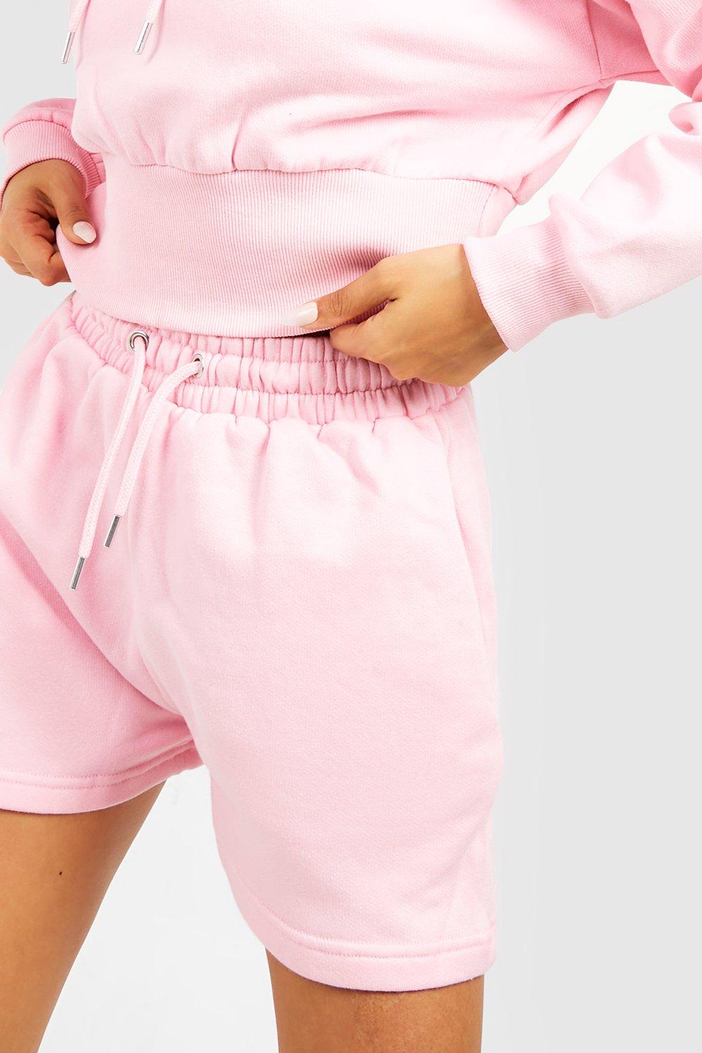 Light pink best sale sweat shorts