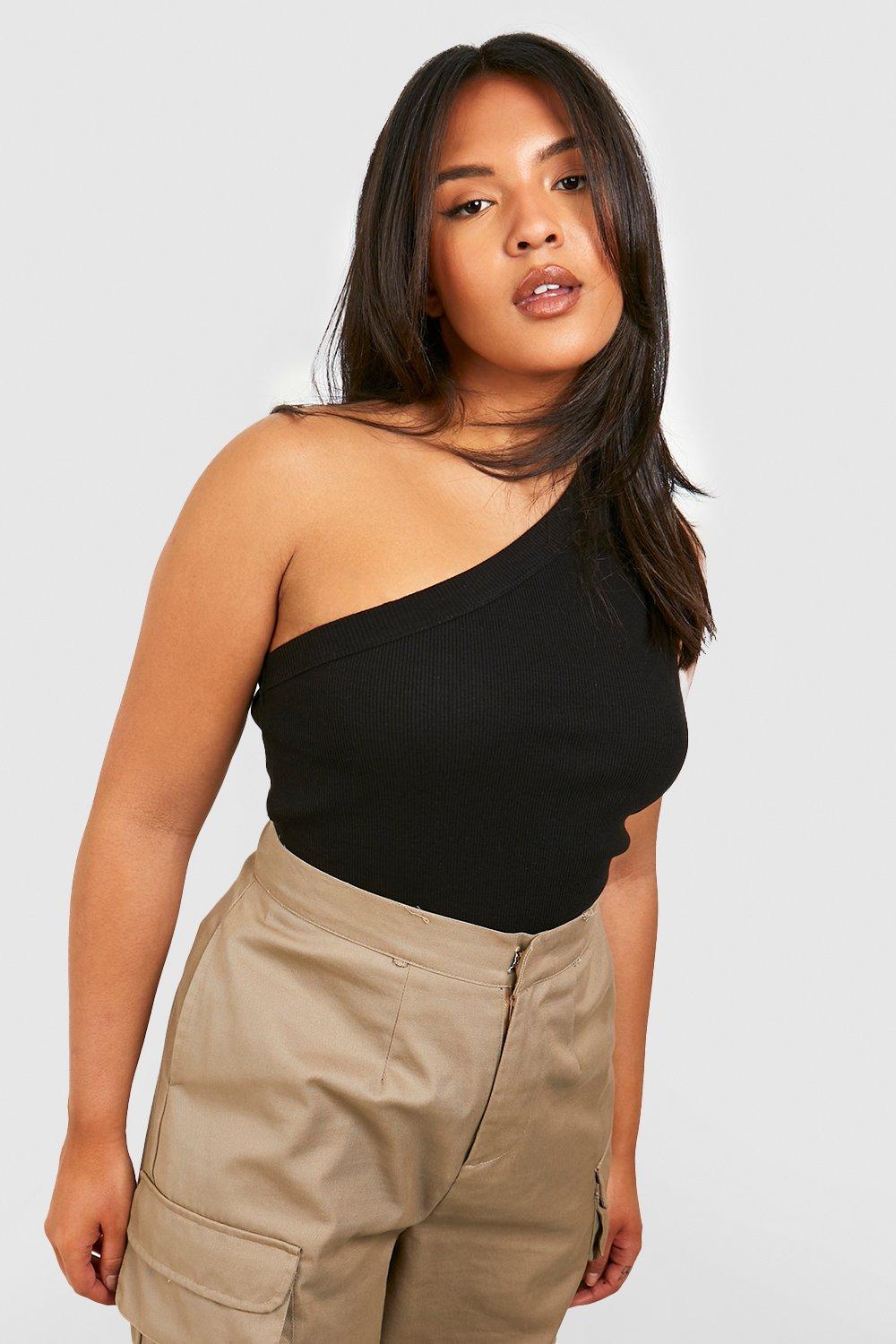 Grande taille D bardeur asym trique boohoo