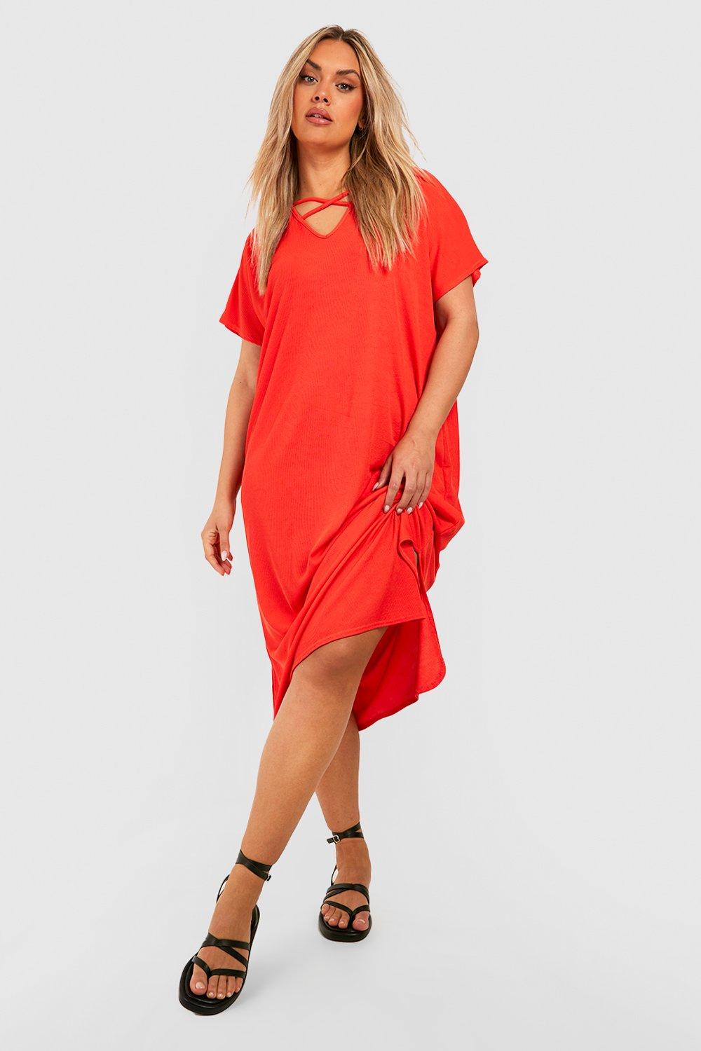 High low shirt dress plus outlet size