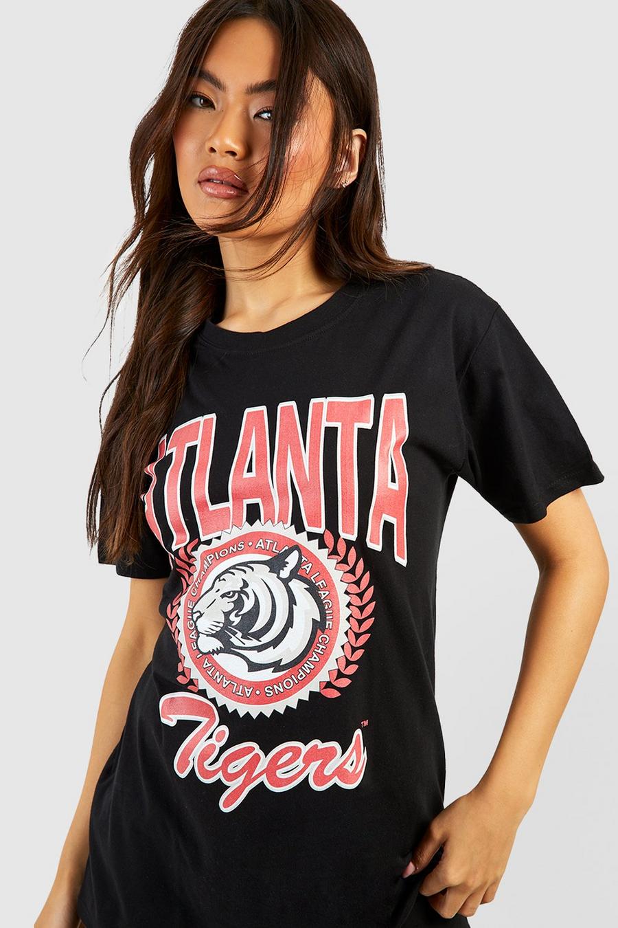 Black Atlanta T-Shirt Met Print image number 1