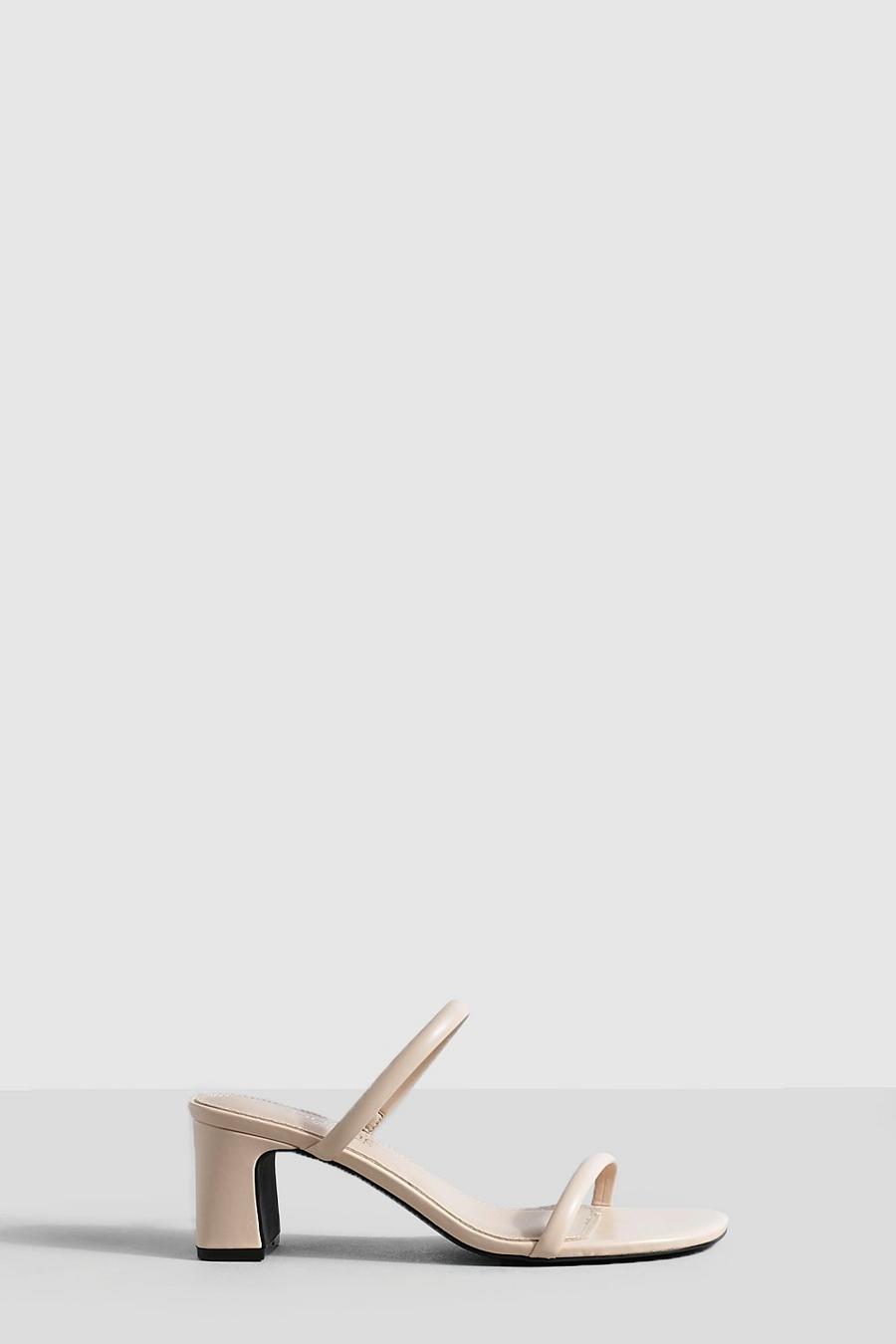 Nude Wide Fit Double Strap Mule image number 1