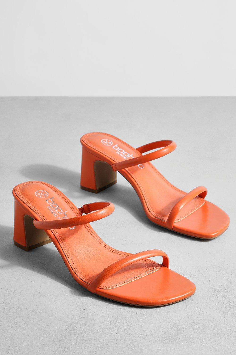 Boohoo clearance orange heels