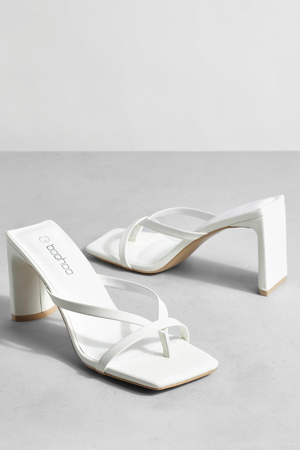 Toe post mule discount heels