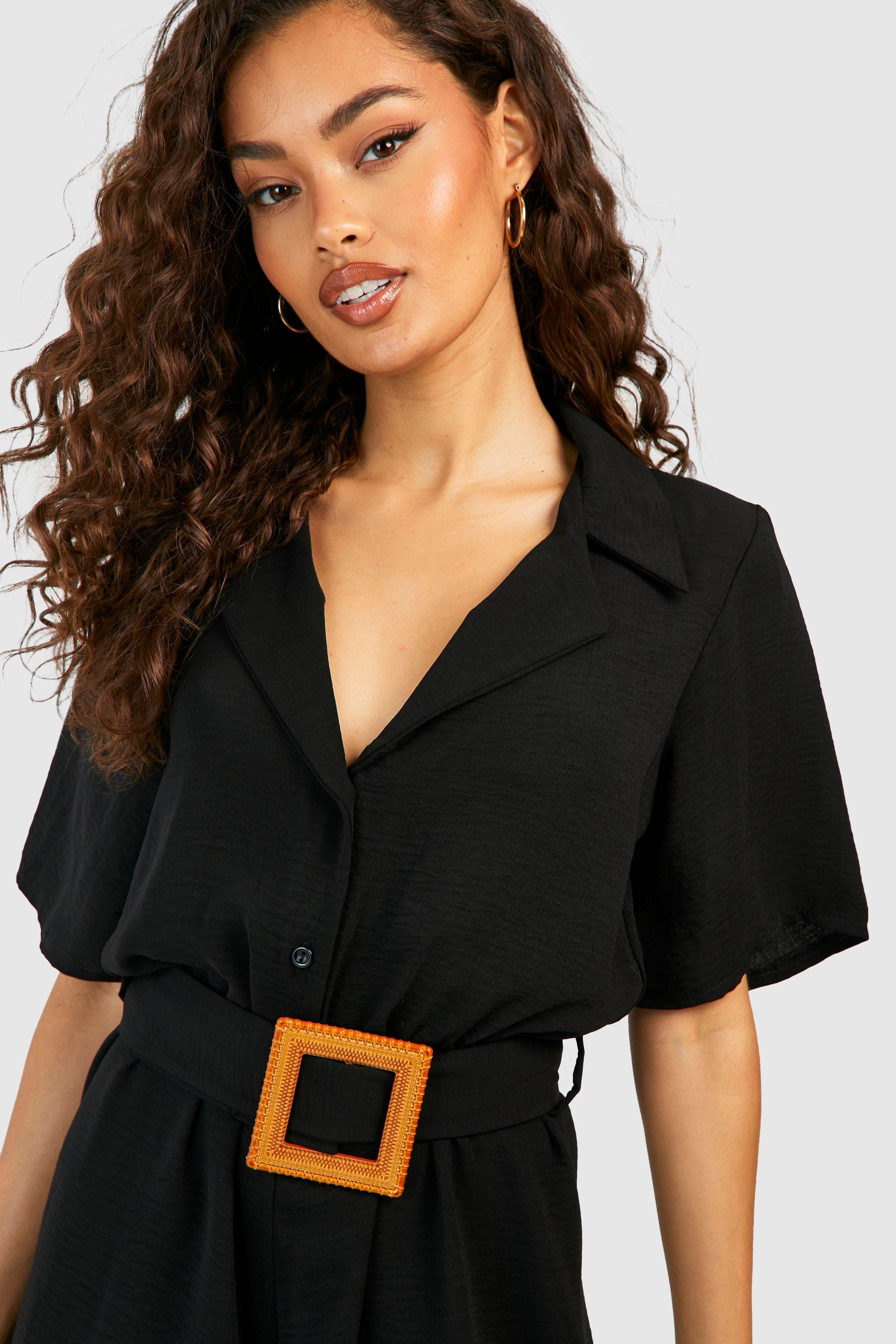 Buckle sales belt playsuit