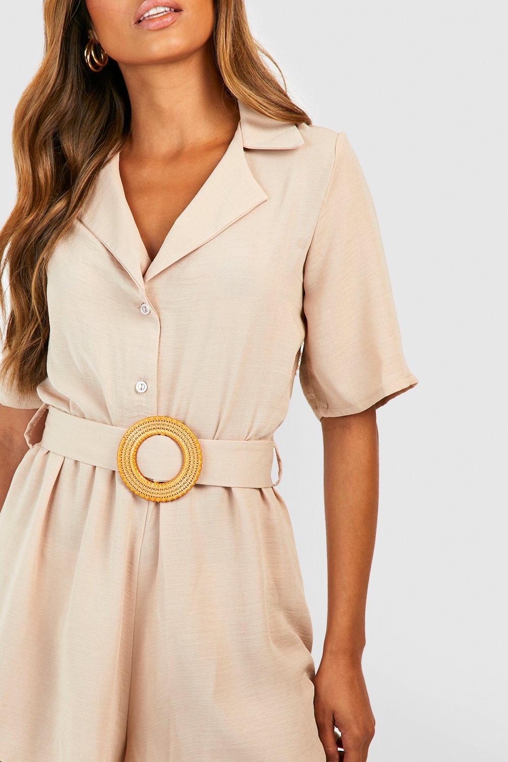 Buckle store belt playsuit