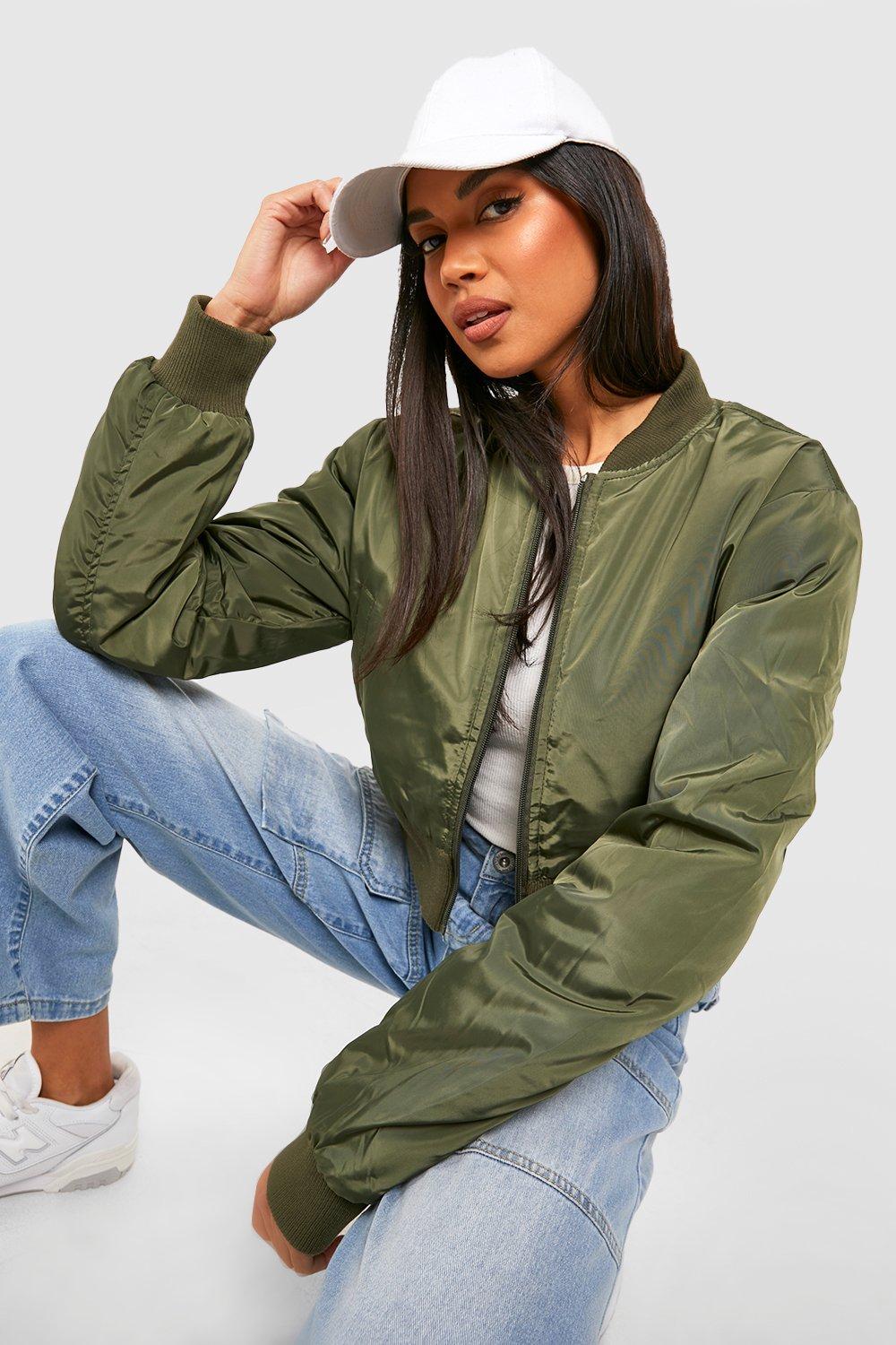 Women's Bomber Jackets | Oversized Bomber Jackets | Boohoo USA