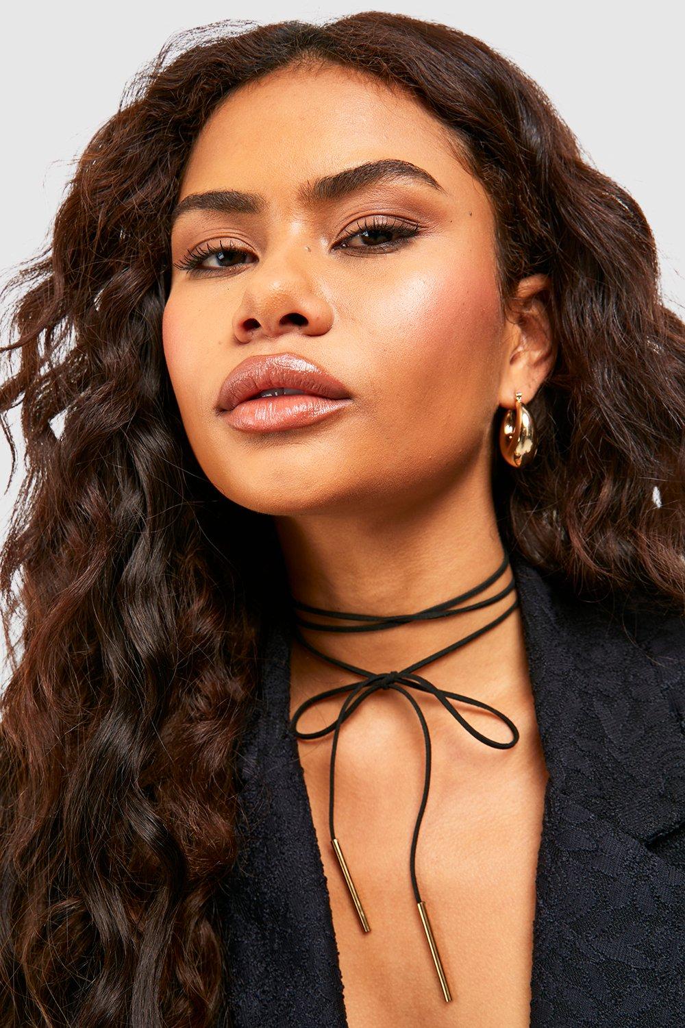 A black choker top