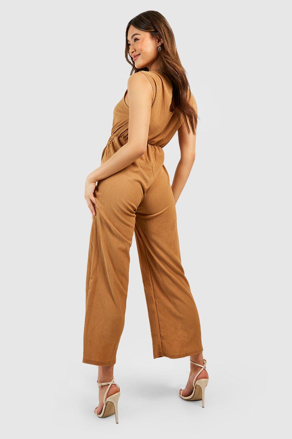 Beige culotte hot sale jumpsuit