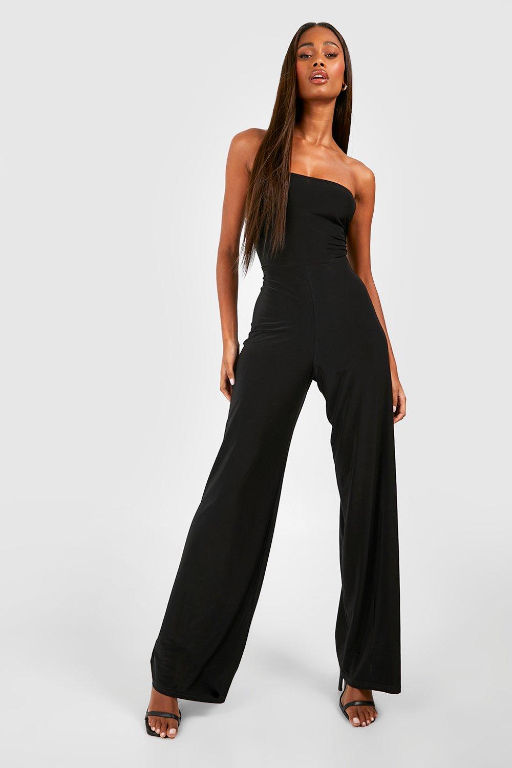 Boohoo wide best sale leg jumpsuit