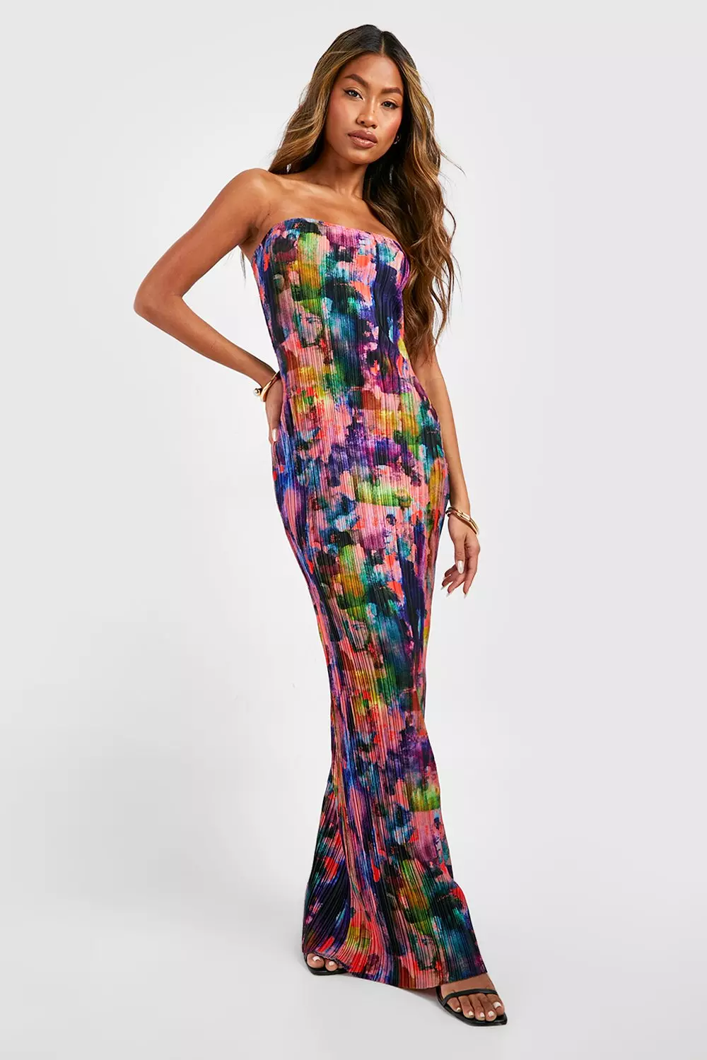 Rainbow deals bandeau dress