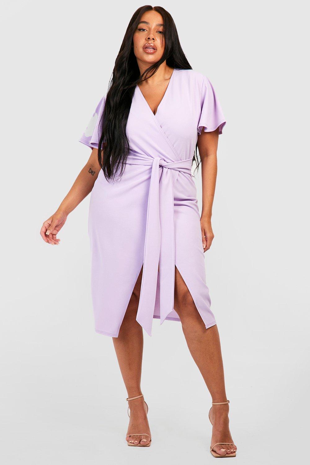 Boohoo store lilac dress